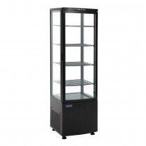 Vitrina refrigerada negra con puerta curva de vidrio 235 litros Polar DP289 - Pepebar Vitrina refrigerada negra con puerta curva de vidrio 235 litros Polar DP289 - Catálogo Vitrinas refrigeradas