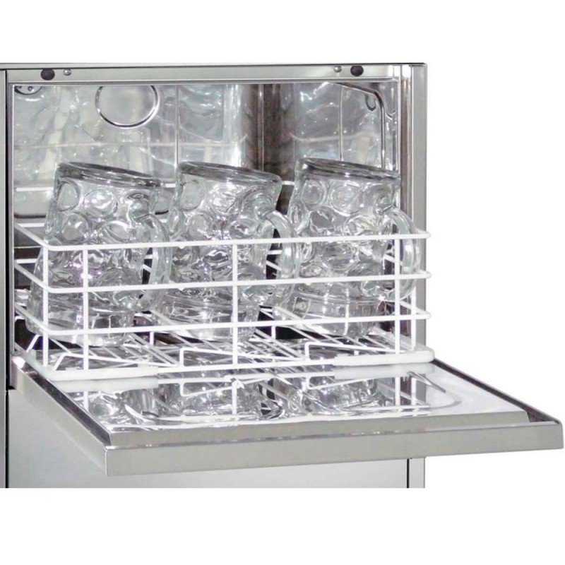 Comprar Lavavasos industrial 40x40 con aclarado frío/soft-estar y termómetro BD47DGT en Pepebar