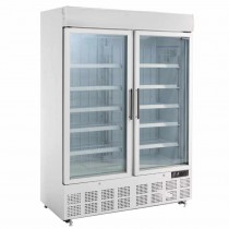 Congelador expositor de dos puertas con panel iluminado Polar  GH507