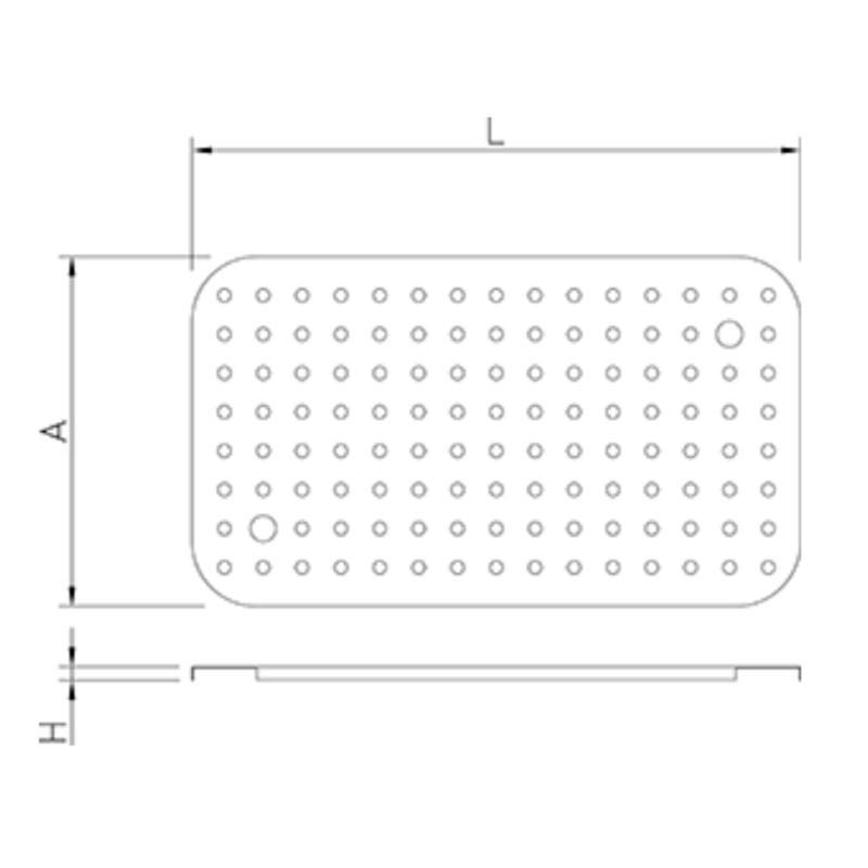 Fondo perforado para cubetas GN policarbonato en varias medidas Comprar Fondo perforado para cubetas GN policarbonato en varias medidas en Pepebar