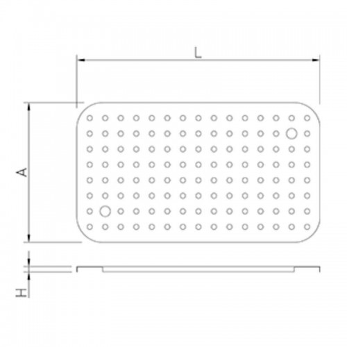 Fondo perforado para cubetas GN policarbonato en varias medidas Comprar Fondo perforado para cubetas GN policarbonato en varias medidas en Pepebar