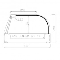 Vitrina para bares 6 cubetas GN 1-3 FR-6I - Pepebar Vitrina para bares 6 cubetas GN 1-3 FR-6I - Catálogo Vitrinas refrigeradas