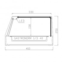 Vitrina expositora cristal recto 8 cubetas R-8I - Pepebar Vitrina expositora cristal recto 8 cubetas R-8I - Catálogo Vitrinas refrigeradas