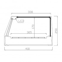 Vitrina de cristal recto R-150I. Ancho 1570 mm - Pepebar Vitrina de cristal recto R-150I. Ancho 1570 mm - Catálogo Vitrinas refrigeradas