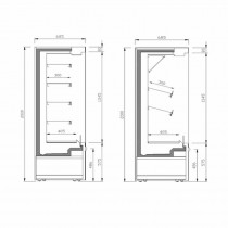 Vitrina refrigerada sin puerta MS 6 M1 - Pepebar Vitrina refrigerada sin puerta MS 6 M1 - Catálogo Vitrinas refrigeradas