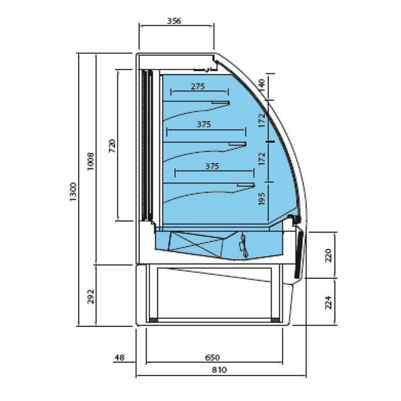 Vitrina expositora pastelería-cafetería INFVBR9R Comprar Vitrina expositora pastelería-cafetería INFVBR9R en Pepebar