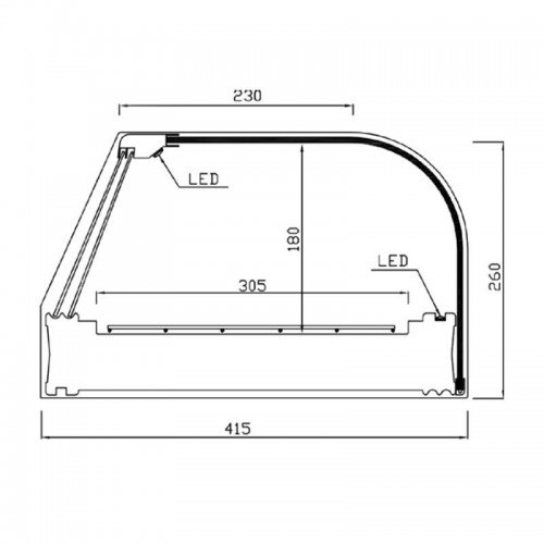 Comprar Vitrina expositora en negro con parrillas o cubetas Varias medidas F-BLACK Vitrinas Gómez en Pepebar