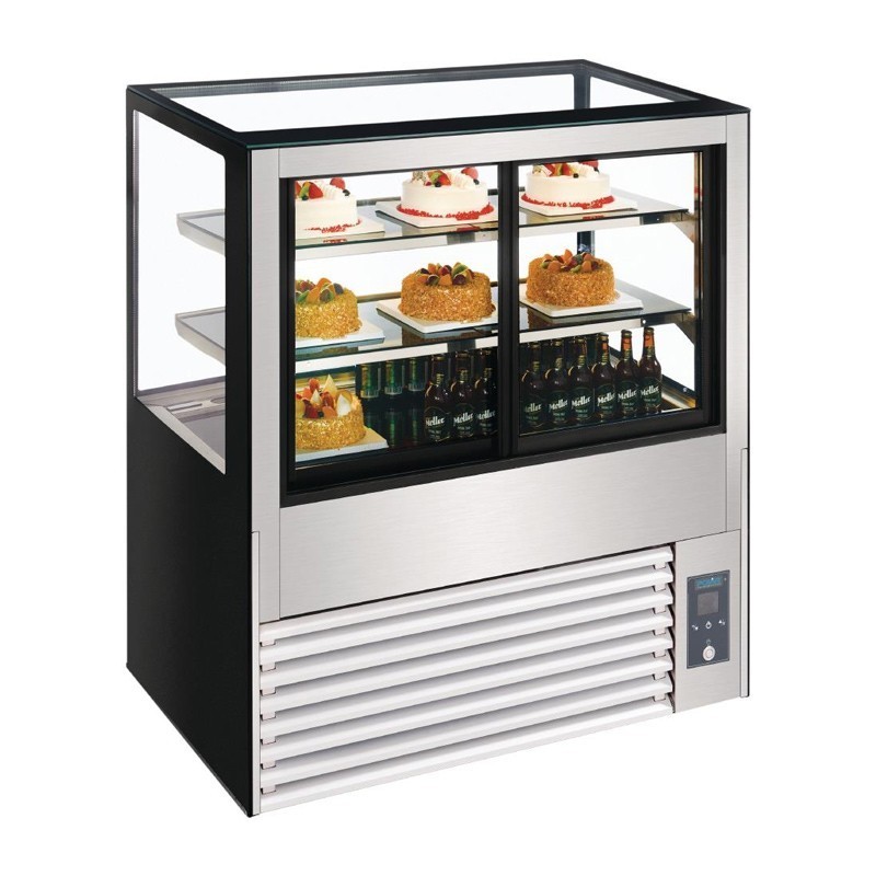 Comprar Vitrina pastelera refrigerada de cristal 385 litros DB951 en Pepebar