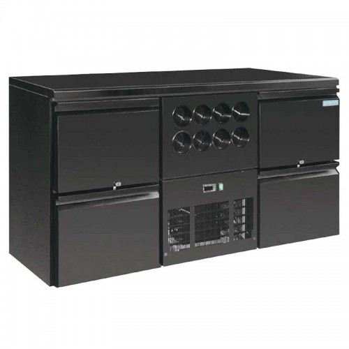 Comprar Botellero bajo mostrador frigorífico 4 cajones y cava vinos 8 botellas GL457 en Pepebar