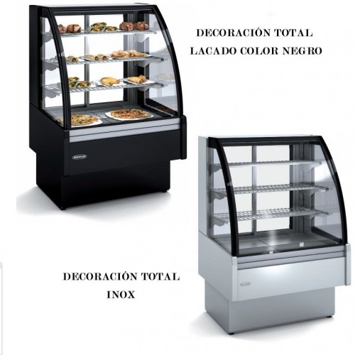 Comprar Vitrina expositora caliente 1300mm cristal curvo y recto VV-6HE-13 en Pepebar