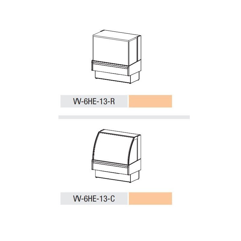 Comprar Vitrina expositora caliente 1300mm cristal curvo y recto VV-6HE-13 en Pepebar