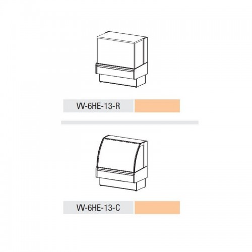 Comprar Vitrina expositora caliente 1300mm cristal curvo y recto VV-6HE-13 en Pepebar