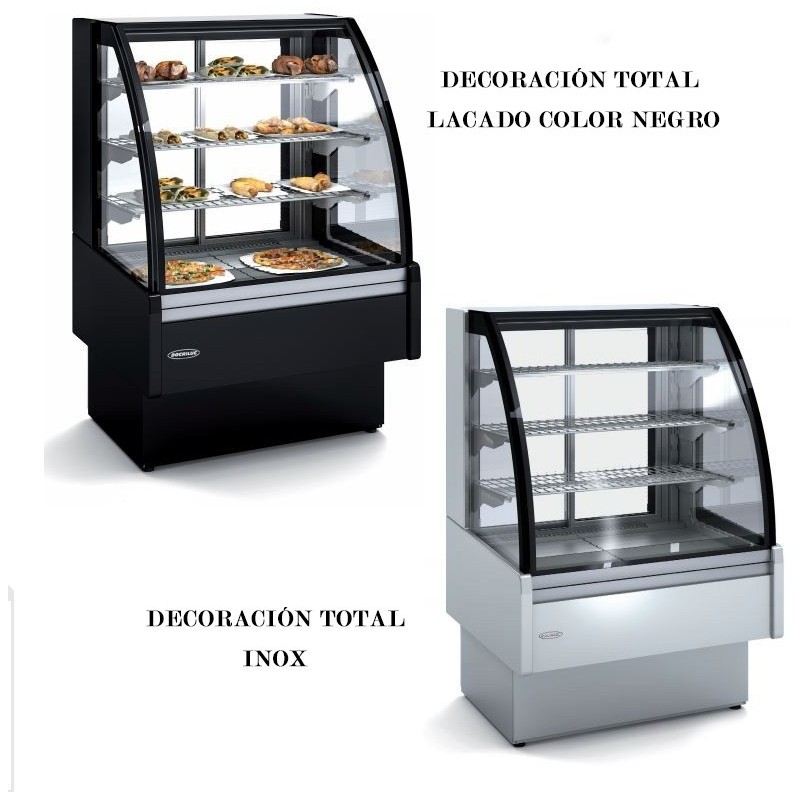 Comprar Vitrina expositora caliente 1650mm cristal curvo y recto VV-6HE-16 en Pepebar