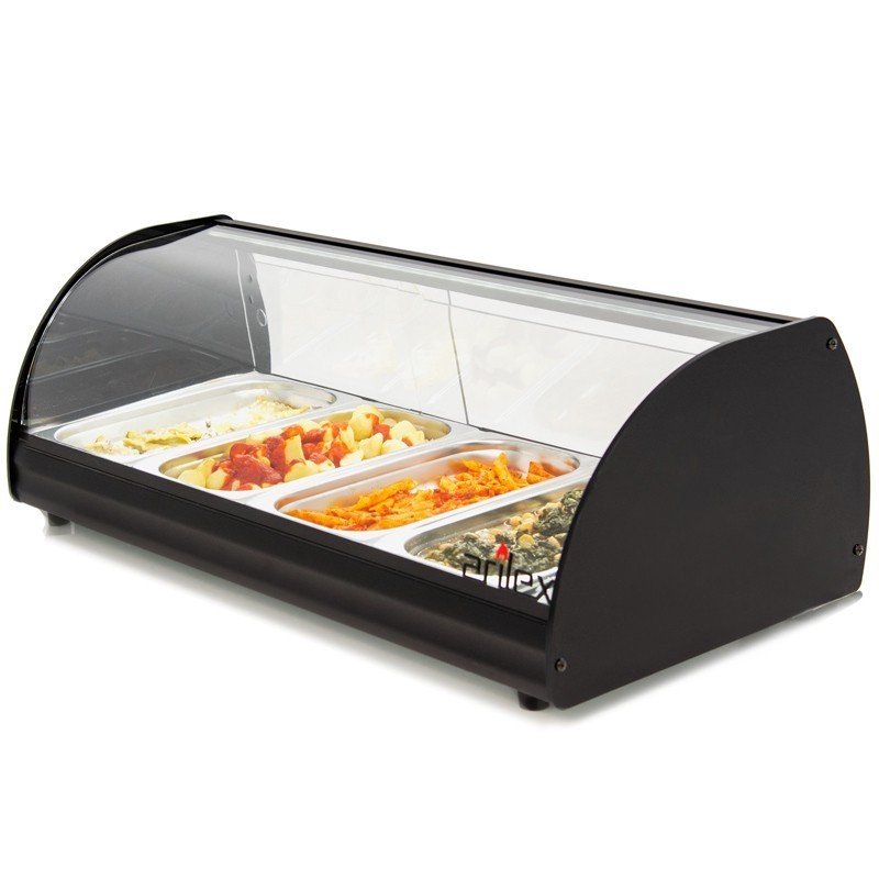 Comprar Vitrina caliente 4 bandejas GN 1/3 4CT en Pepebar