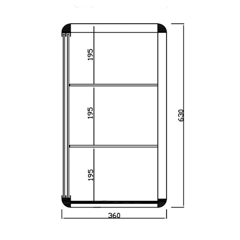 Comprar Vitrina pastelera cerrada VP3.  Ancho 800 mm. Varios colores en Pepebar