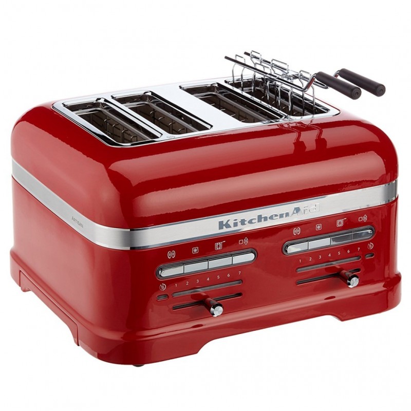 Comprar Tostadora KitchenAid 4 ranuras dobles color rojo 5KMT4205ECA en Pepebar
