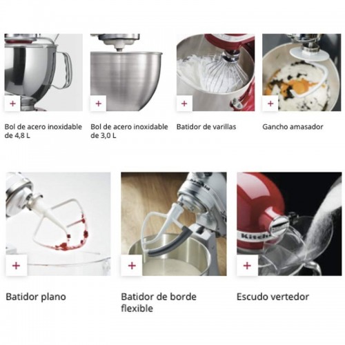 Comprar KitchenAid Artisan 5KSM175PSECU Plata oscuro 4.8 litros en Pepebar