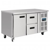 Frigorífico bajo mostrador de 1 puerta y 2 cajones 228 litros Polar GD873