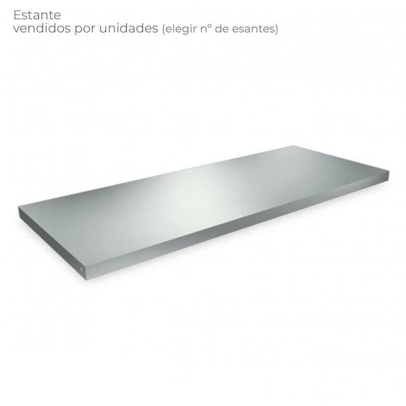 Comprar Estantes para estantería de pie de acero inox profundidad 400 mm en Pepebar