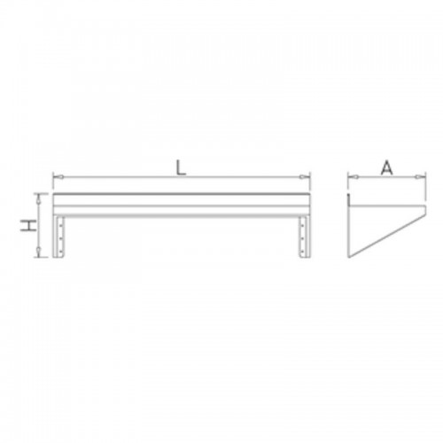 Comprar Estante mural compacto con fondo 400 mm, ancho a escoger en Pepebar