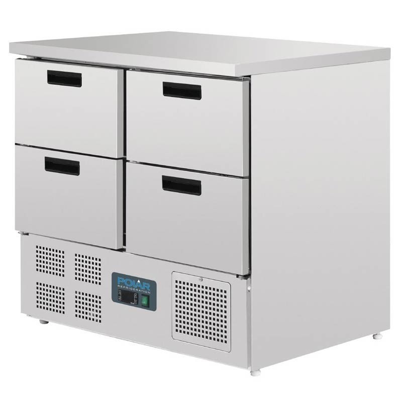 Comprar Bajo mostrador frigorífico compacto 4 puertas 240 litros Polar U638 en Pepebar
