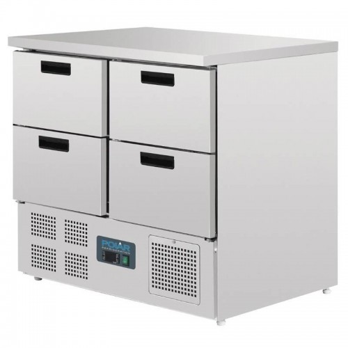 Comprar Bajo mostrador frigorífico compacto 4 puertas 240 litros Polar U638 en Pepebar