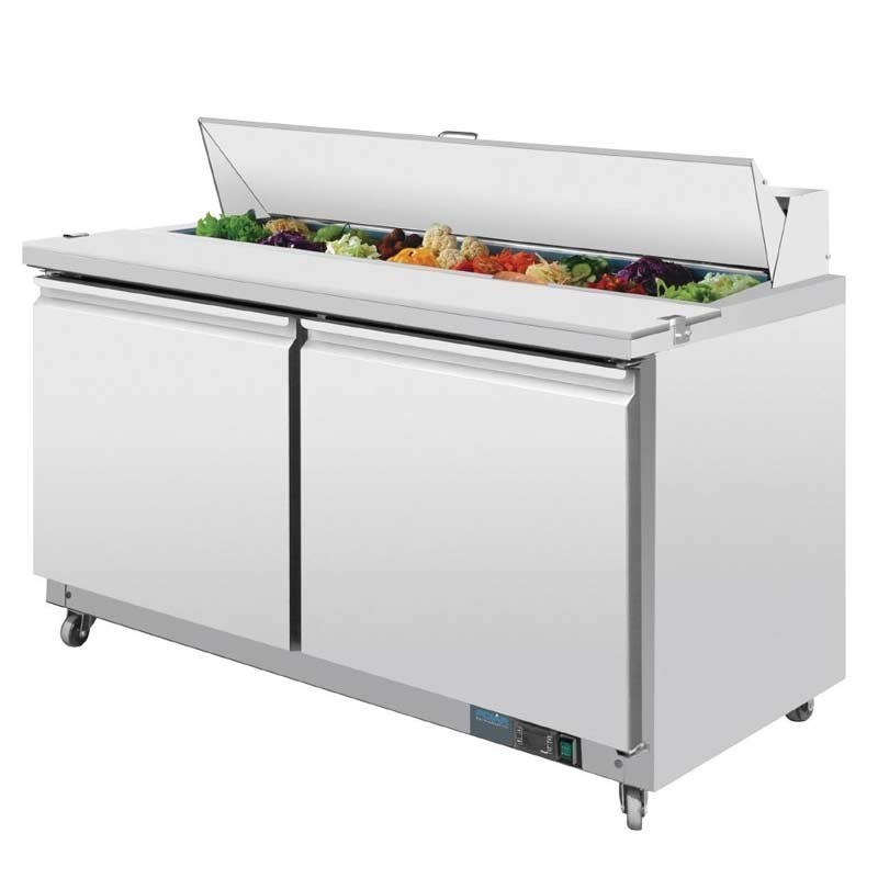 Comprar Mostrador de preparación 2 puertas 527 litros Polar GD883 en Pepebar