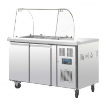 Mesa refrigerada de preparación 2 puertas Polar CT393 - Pepebar Mesa refrigerada de preparación 2 puertas Polar CT393 - Catálogo Bajo mostrador y mesas