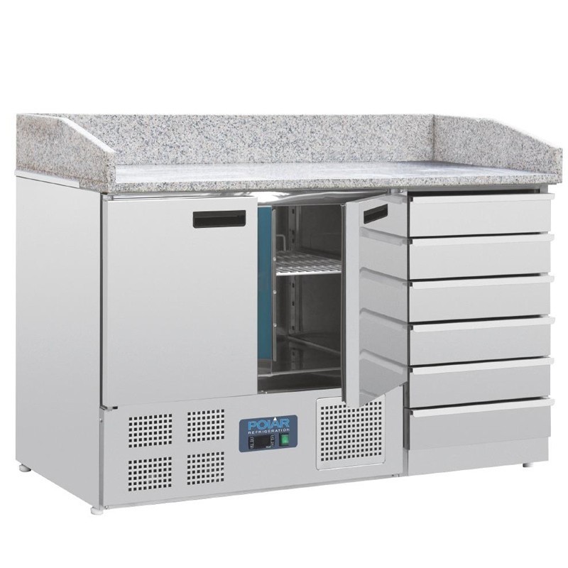 Comprar Bajo mostrador pizza mesa mármol 201 litros CT425 en Pepebar