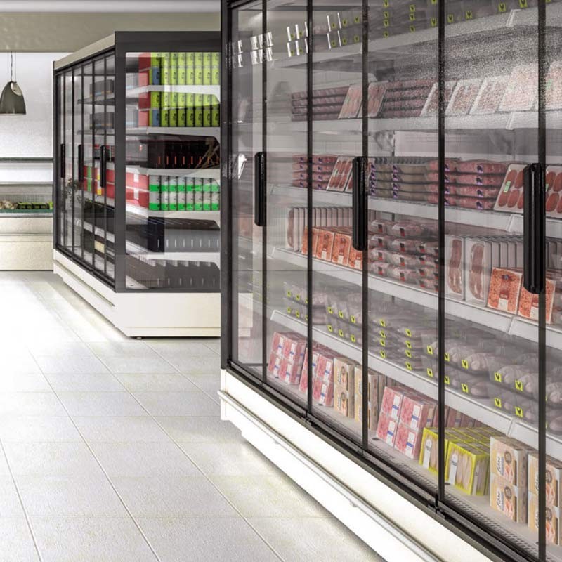 Comprar Vitrina mural supermarket con puertas y motor remoto. Varias medidas. RMG20133 en Pepebar