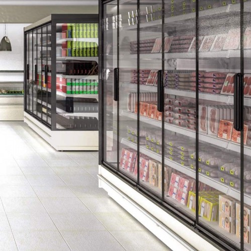 Comprar Vitrina mural supermarket con puertas y motor remoto. Varias medidas. RMG20133 en Pepebar