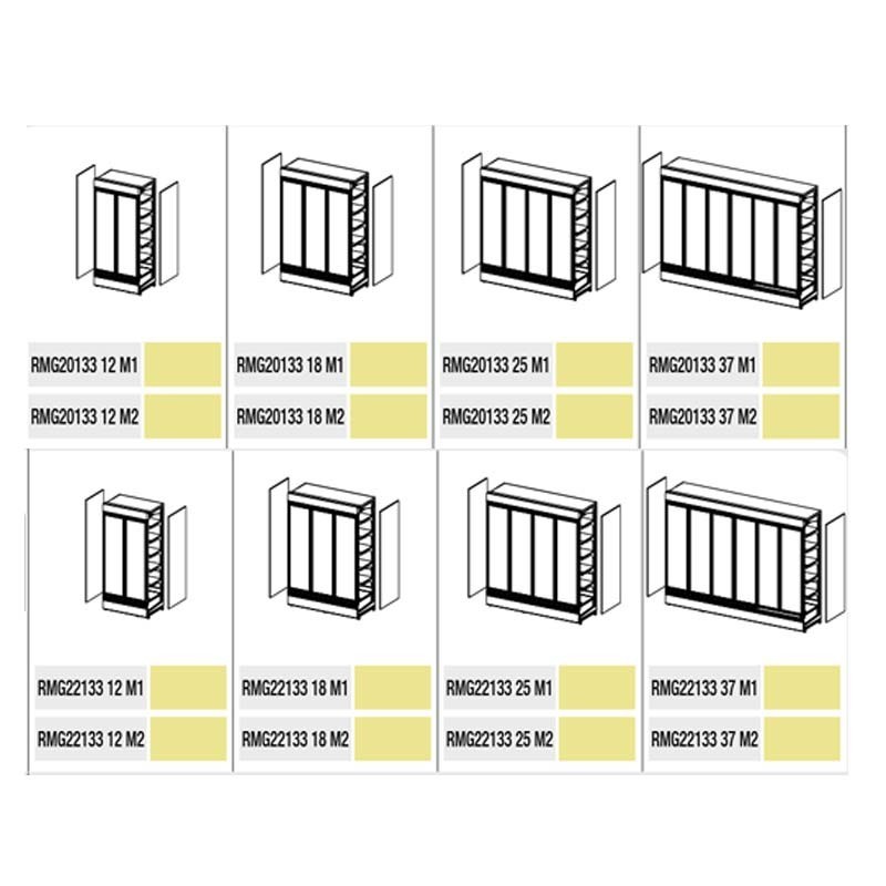 Comprar Vitrina mural supermarket con puertas y motor remoto. Varias medidas. RMG20133 en Pepebar