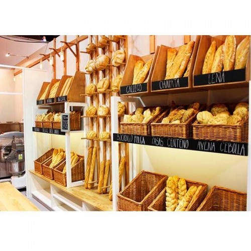 Comprar Panera rectangular de mimbre natural laterales rectos PANMIMBRENAT108 en Pepebar