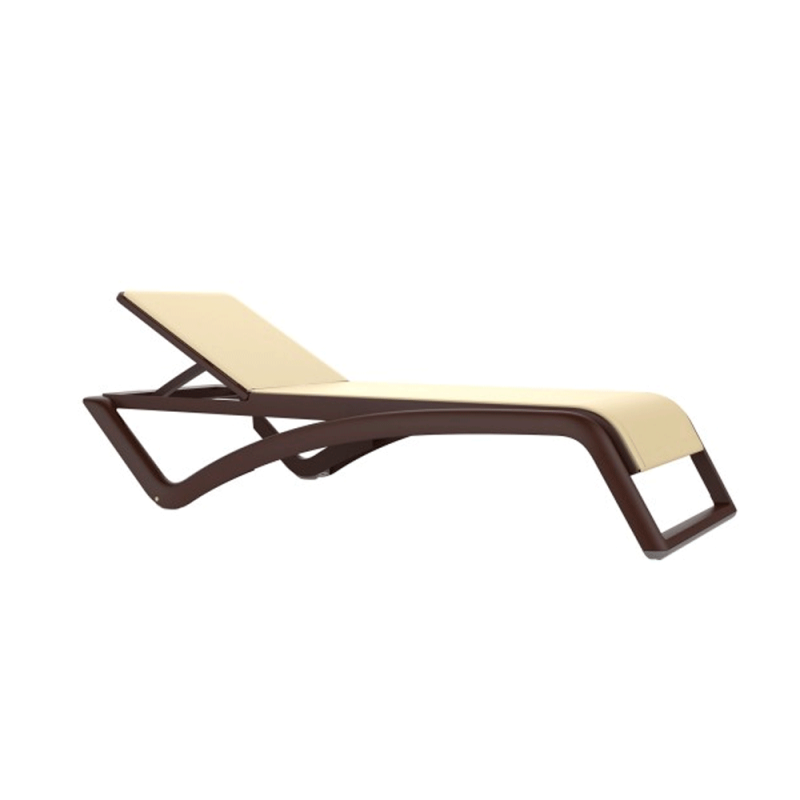 Comprar Tumbona apilable wenge textil en varios colores 2u Resol TSKY1 en Pepebar