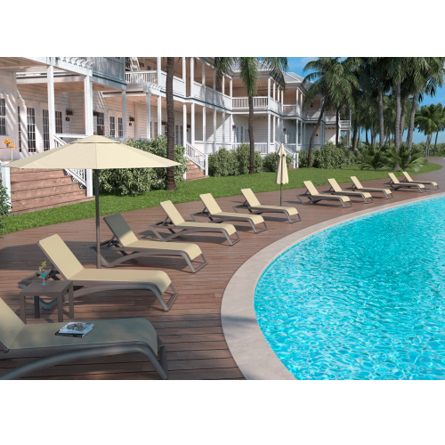 Comprar Tumbona apilable wenge textil en varios colores 2u Resol TSKY1 en Pepebar
