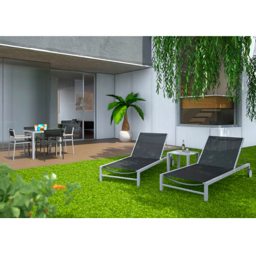 Tumbona aluminio gris o blanco 2 unidades Cubic Resol TCUB2 Comprar Tumbona aluminio gris o blanco 2 unidades Cubic Resol TCUB2 en Pepebar