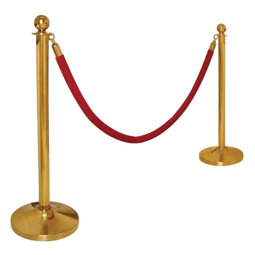 Comprar Poste Barrera S651 color cromado y dorado en Pepebar