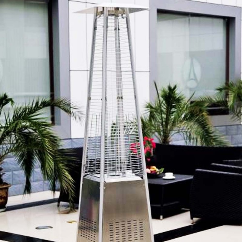 Comprar Estufa de exterior piramidal Inox MV26725 en Pepebar
