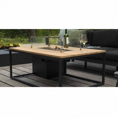 Mesa fuego de jardín Cosiloft 120 negro y teka Butsir COSI0014 Comprar Mesa fuego de jardín Cosiloft 120 negro y teka Butsir COSI0014 en Pepebar