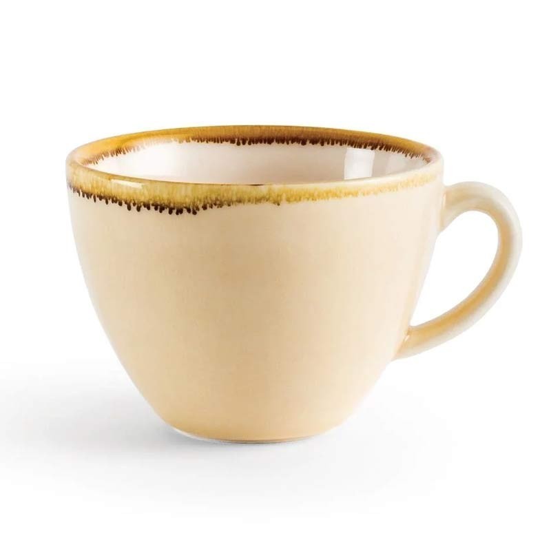 Tazas de café con leche y té