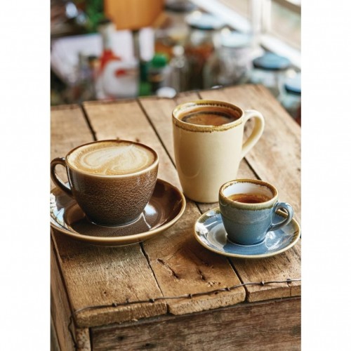 Comprar Plato para taza de café de 230 ml arena vidriado 6ud. GP331 en Pepebar