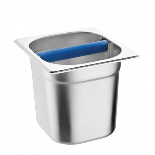 Comprar Cubeta acero inoxidable con golpeador para posos de café M212 en Pepebar
