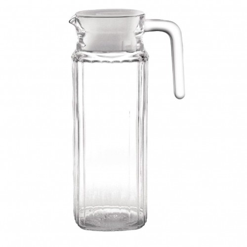 Comprar Jarra de cristal ondulado con tapa 1L 6 unidades GF922 en Pepebar