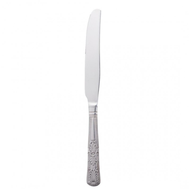 Comprar Cuchillo de mesa mango macizo Kings 24cm. 12ud. acero inoxidable D682 en Pepebar