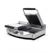 Plancha doble manual SpidoCook con vitrocerámica superior rayada SP020PR