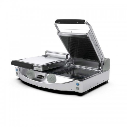 Comprar Plancha doble manual SpidoCook con vitrocerámica superior rayada SP020PR en Pepebar