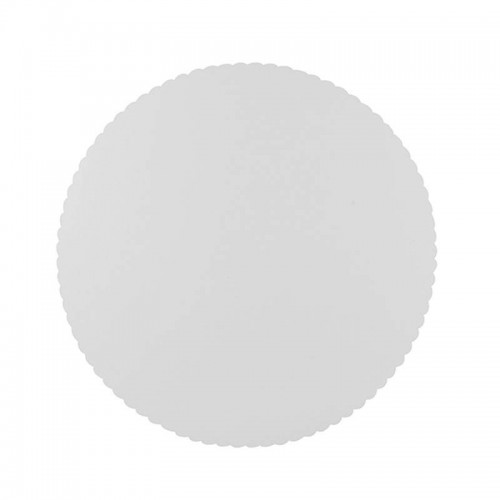 Comprar 100 Bases de cartón para tarta biodegradable gama Pure redondo Ø 30 cm blanco con borde dentado en Pepebar