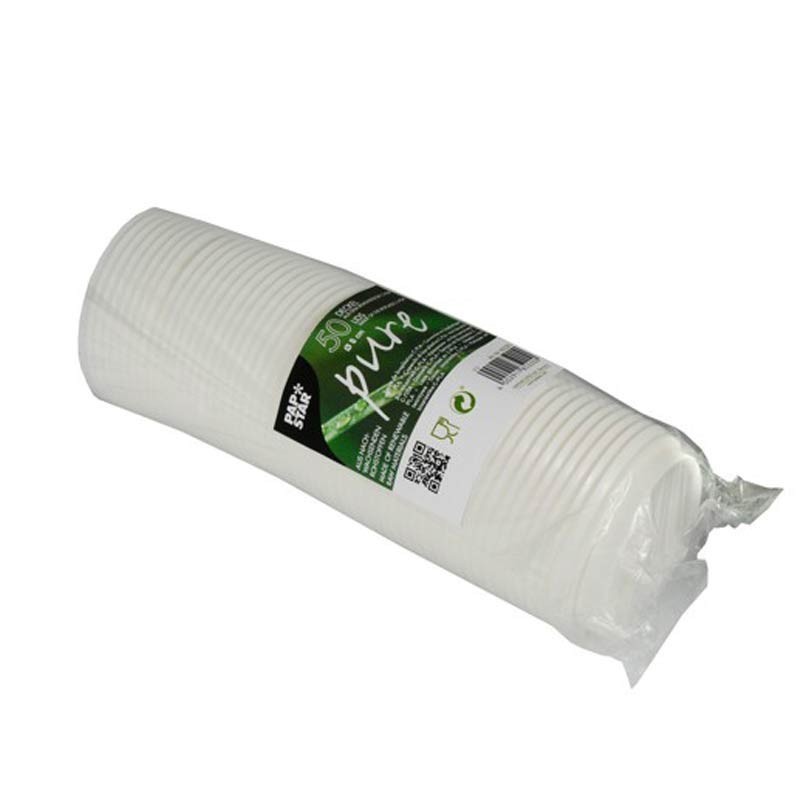 50 Tapas, C-PLA biodegradable gama Pure redondo Ø 8 cm · 2,5 cm blanco Comprar 50 Tapas, C-PLA biodegradable gama Pure redondo Ø 8 cm · 2,5 cm blanco en Pepebar