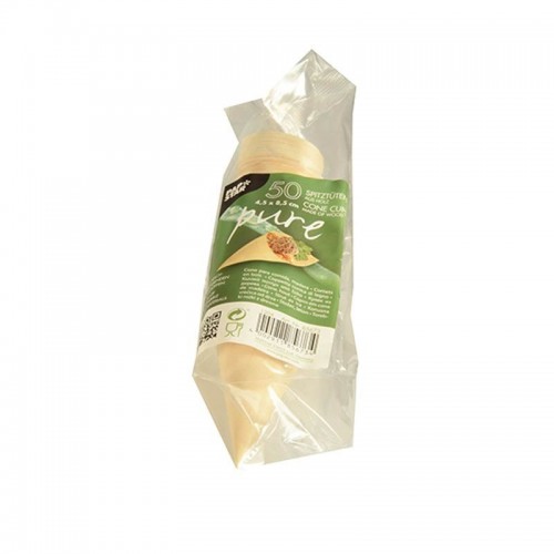 Comprar 50 Cono de madera biodegradable gama Pure Ø 4,5 cm · 8,5 cm en Pepebar