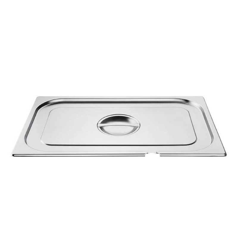 Tapa de acero inoxidable con muesca para utensilios GN Comprar Tapa de acero inoxidable con muesca para utensilios GN en Pepebar